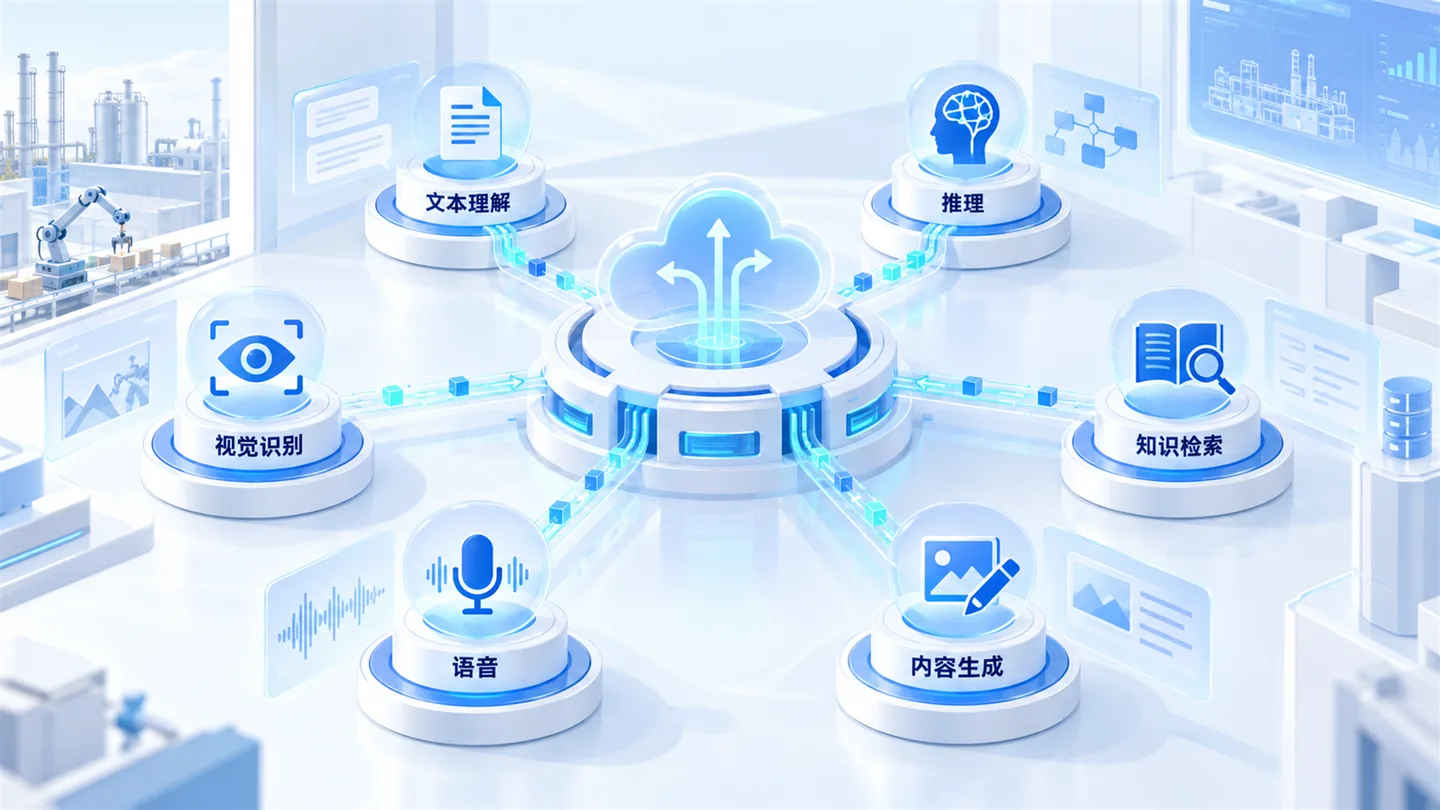 工业垂类大模型 · 模型矩阵界面