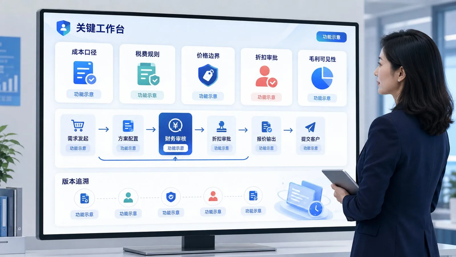 财务负责人 的 CPQ 关键工作流程