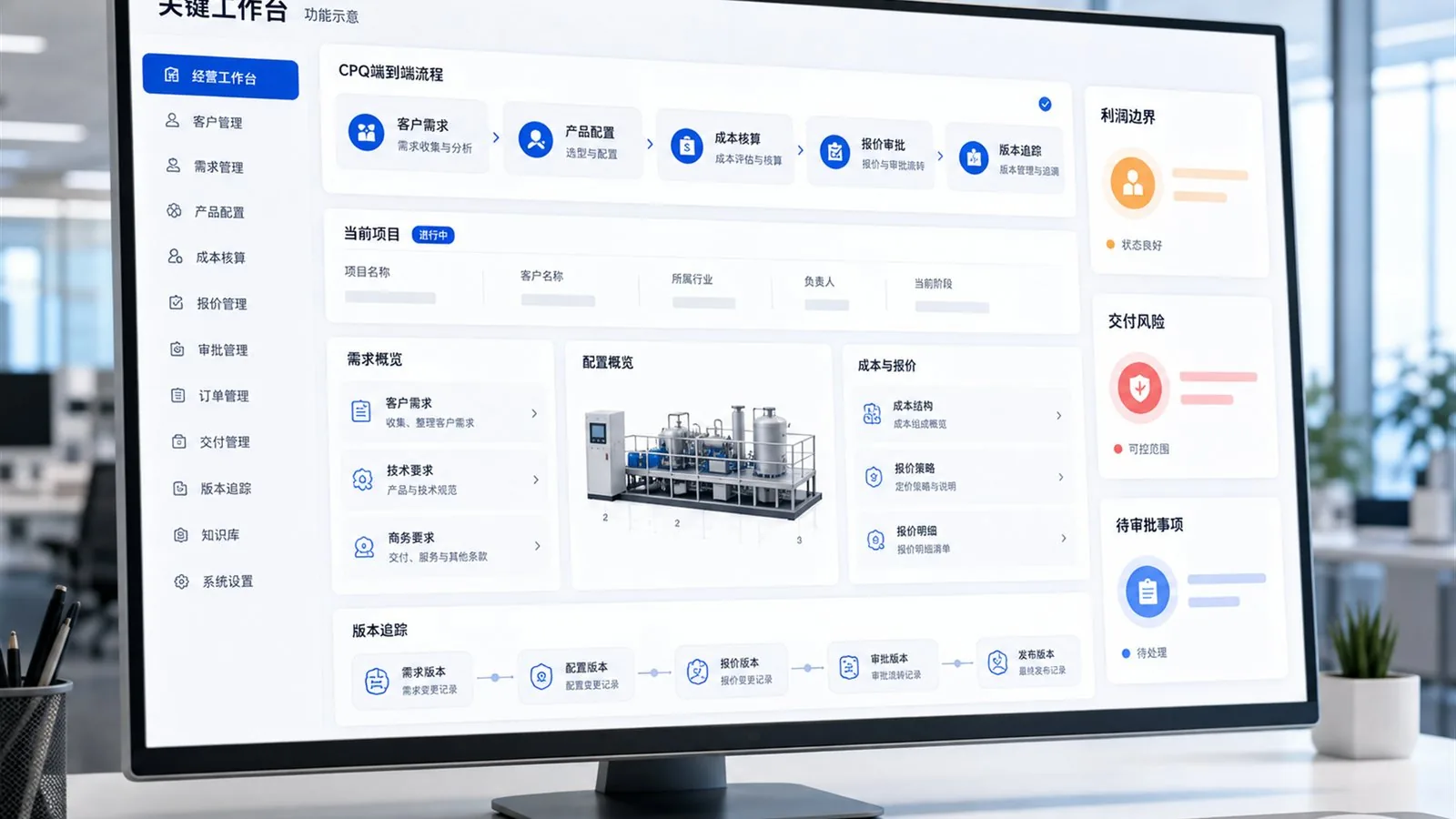 企业高管层 的 CPQ 关键工作流程