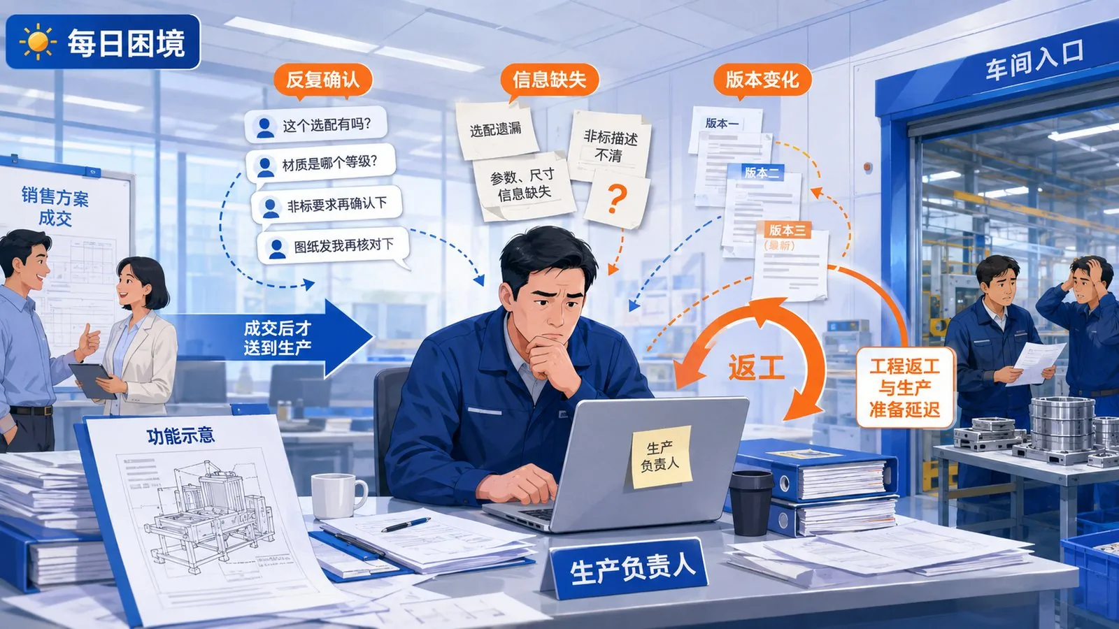 生产负责人 每天面对的挑战