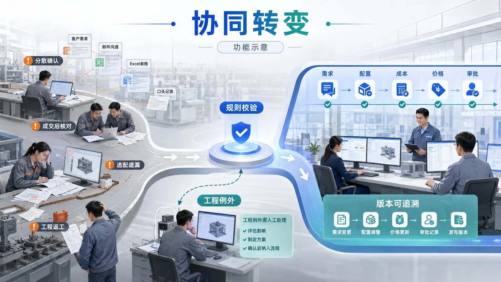 生产负责人 工作方式的前后对比