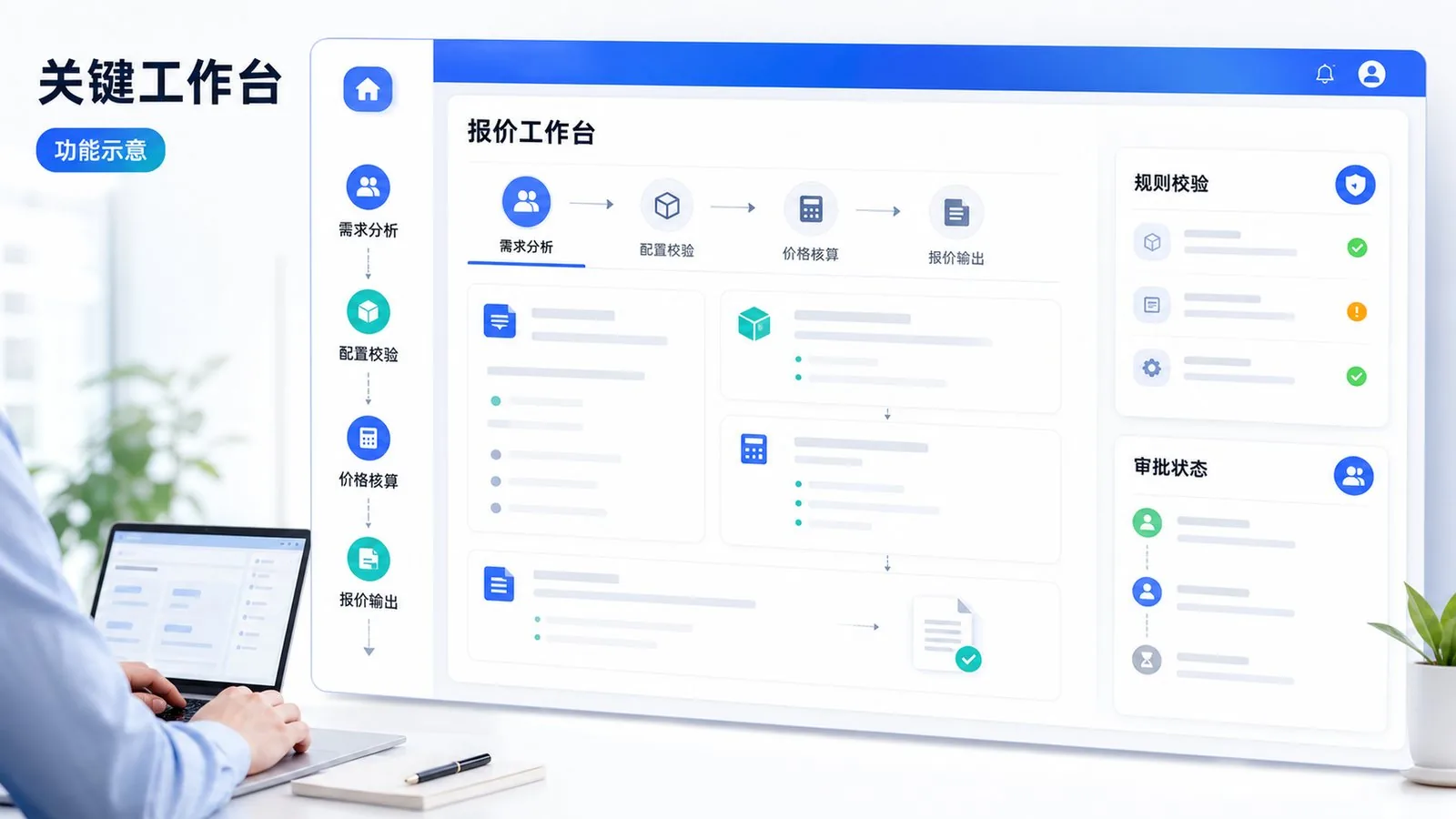 销售负责人 的 CPQ 关键工作流程